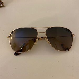 Maui Jim aviator sunglasses with case